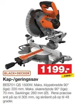 Bauhaus BLACK+DECKER Kap-/geringssav tilbud