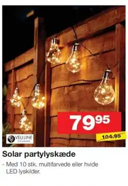 Bauhaus VELI LINE Solar partylyskæde tilbud