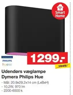 Bauhaus PHILIPS Udendørs væglampe Dymera Philips Hue tilbud