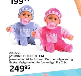 Legekæden Jasmine dukke 38 cm tilbud