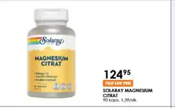 Matas SOLARAY MAGNESIUM CITRAT tilbud