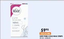 Matas VEET PURE COLD WAX STRIPS 20 stk. 3,00/stk. tilbud
