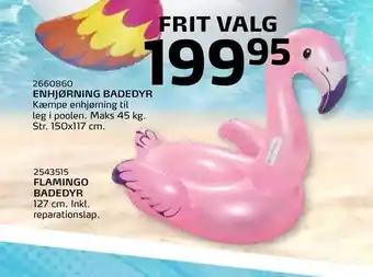 Legekæden Flamingo badedyr tilbud