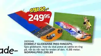 Legekæden Dobbelt glidebane med ringspil tilbud