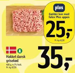 Føtex Hakket dansk grisekød tilbud