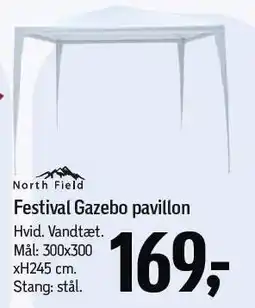Føtex North Field Festival Gazebo pavillon tilbud