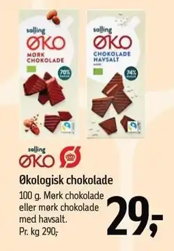 Føtex Salling ØKO Økologisk chokolade tilbud