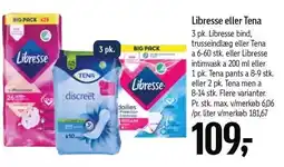 Føtex Libresse eller Tena bind eller trusseindlæg tilbud