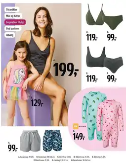 Føtex Badedragt, Bikinitop, Bikinitrusser, Heldragt eller Badebukser tilbud