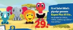 Lidl Få et Safari Mini's plysdyr gennem Kupon Plus til 0 kr tilbud