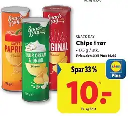 Lidl Chips i rør tilbud