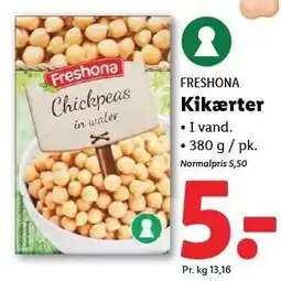 Lidl FRESHONA Kikærter tilbud