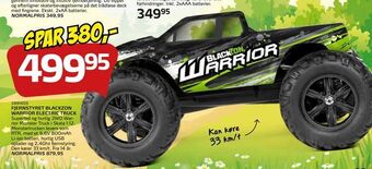 Legekæden Fjernstyret blackzon warrior electric truck tilbud