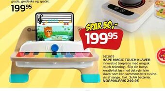 Legekæden Hape magic touch klaver tilbud
