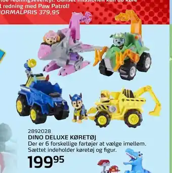 Legekæden Dino deluxe køretøj tilbud