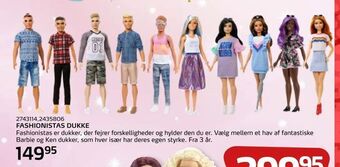 Legekæden Fashionistas dukke tilbud