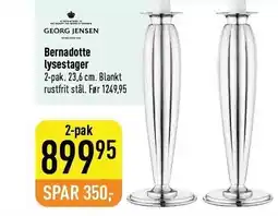 Imerco Bernadotte lysestager tilbud