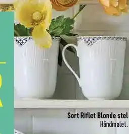 Imerco Sort riflet blonde stel tilbud