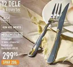 Imerco Steaksæt tilbud