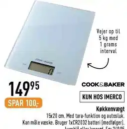 Imerco Køkkenvægt tilbud