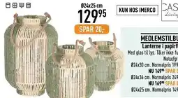 Imerco Lanterne i papirfilet tilbud