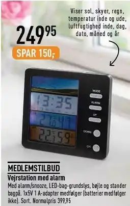Imerco Vejrstation med alarm tilbud