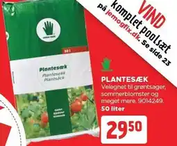 jem & fix GRØNNE FINGRE PLANTESÆK tilbud