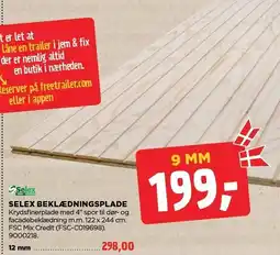jem & fix SELEX BEKLÆDNINGSPLADE tilbud