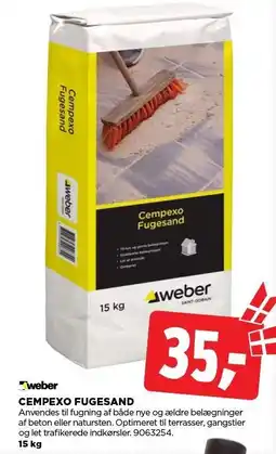 jem & fix WEBER CEMPEXO FUGESAND tilbud