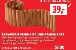 jem & fix BEDAFGRÆNSNING BRUNIMPRÆGNERET tilbud