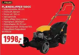 jem & fix FALKE PLÆNEKLIPPER 150CC tilbud