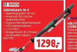 jem & fix BOSCH GRENSAKS 18 V tilbud