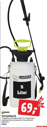 jem & fix GARDEN TRYKSPRØJTE tilbud