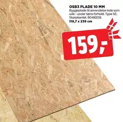 jem & fix OSB3 PLADE 10 MM tilbud