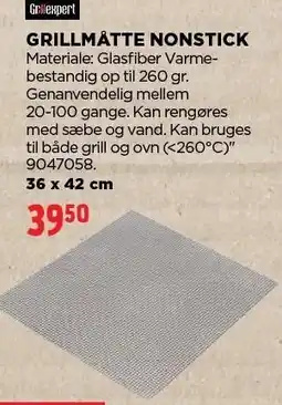 jem & fix GRILLEXPERT GRILLMÅTTE NONSTICK tilbud