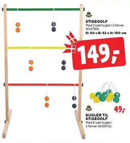 jem & fix UD & LEG STIGEGOLF ELLER KUGLER TIL STIGEGOLF tilbud