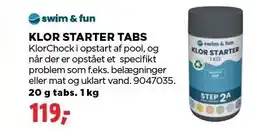 jem & fix SWIM & FUN KLOR STARTER TABS tilbud