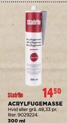 jem & fix STABILE ACRYLFUGEMASSE tilbud