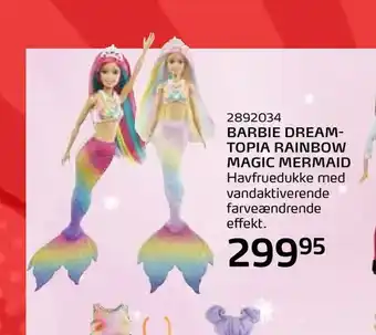 Legekæden Barbie dreamtopia rainbow magic mermaid tilbud