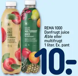 REMA 1000 REMA 1000 Danfrugt juice Æble eller multifrugt tilbud