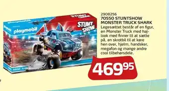 Legekæden 70550 stuntshow monster truck shark tilbud