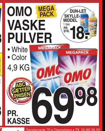 ABC Lavpris Omo vaske pulver tilbud