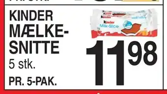 ABC Lavpris Kinder mælkesnitte tilbud