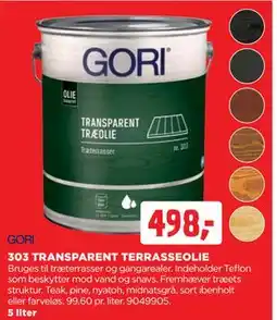jem & fix 303 TRANSPARENT TERRASSEOLIE tilbud