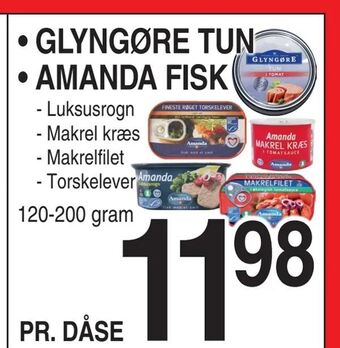 ABC Lavpris Glyngøre tun • amanda fisk tilbud