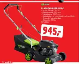 jem & fix PLÆNEKLIPPER 131CC tilbud