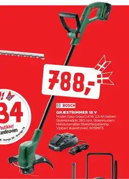 jem & fix GRÆSTRIMMER 18 V tilbud