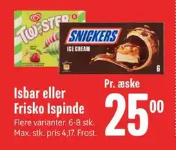 Min Købmand Isbar eller Frisko Ispinde tilbud