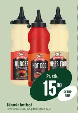Min Købmand Bähncke Fastfood tilbud