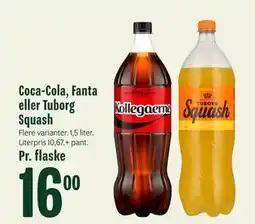 Min Købmand Coca-Cola, Fanta eller Tuborg Squash tilbud